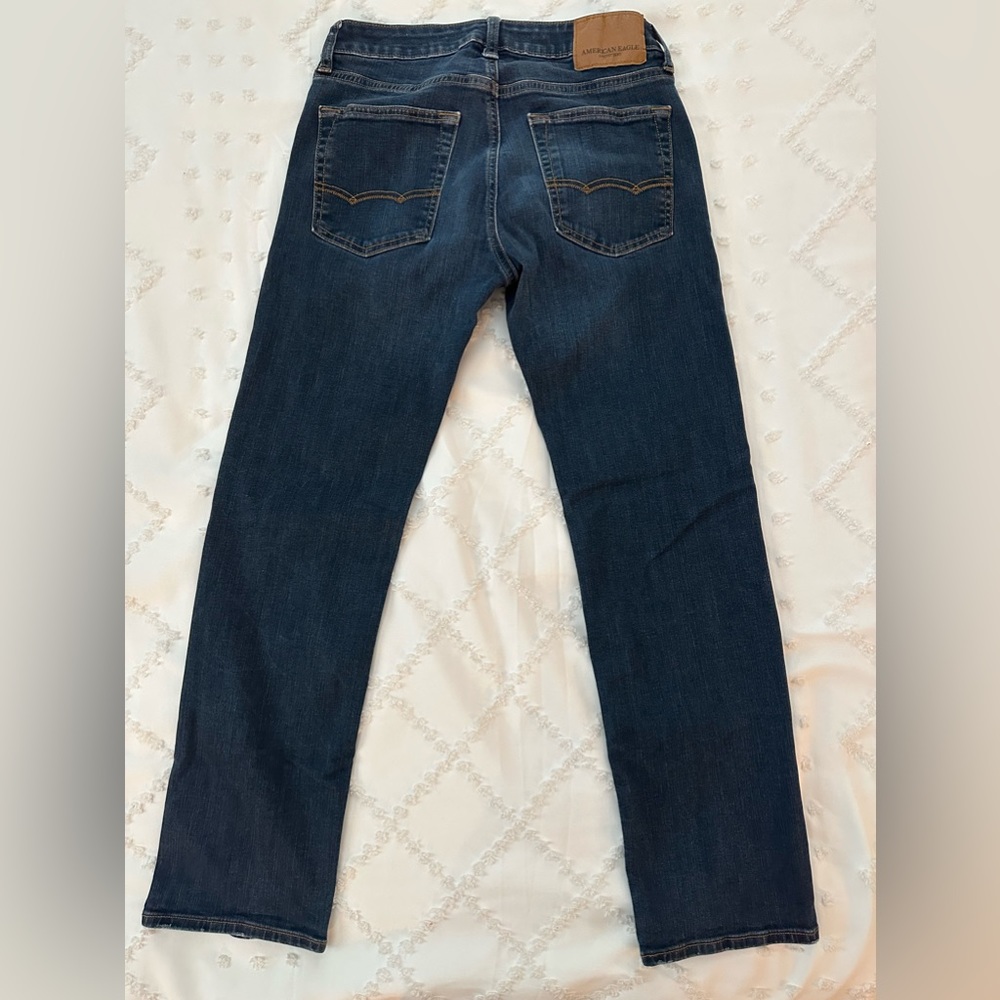 Men’s American Eagle straight extreme flex jeans 29W 31L.hardly worn!